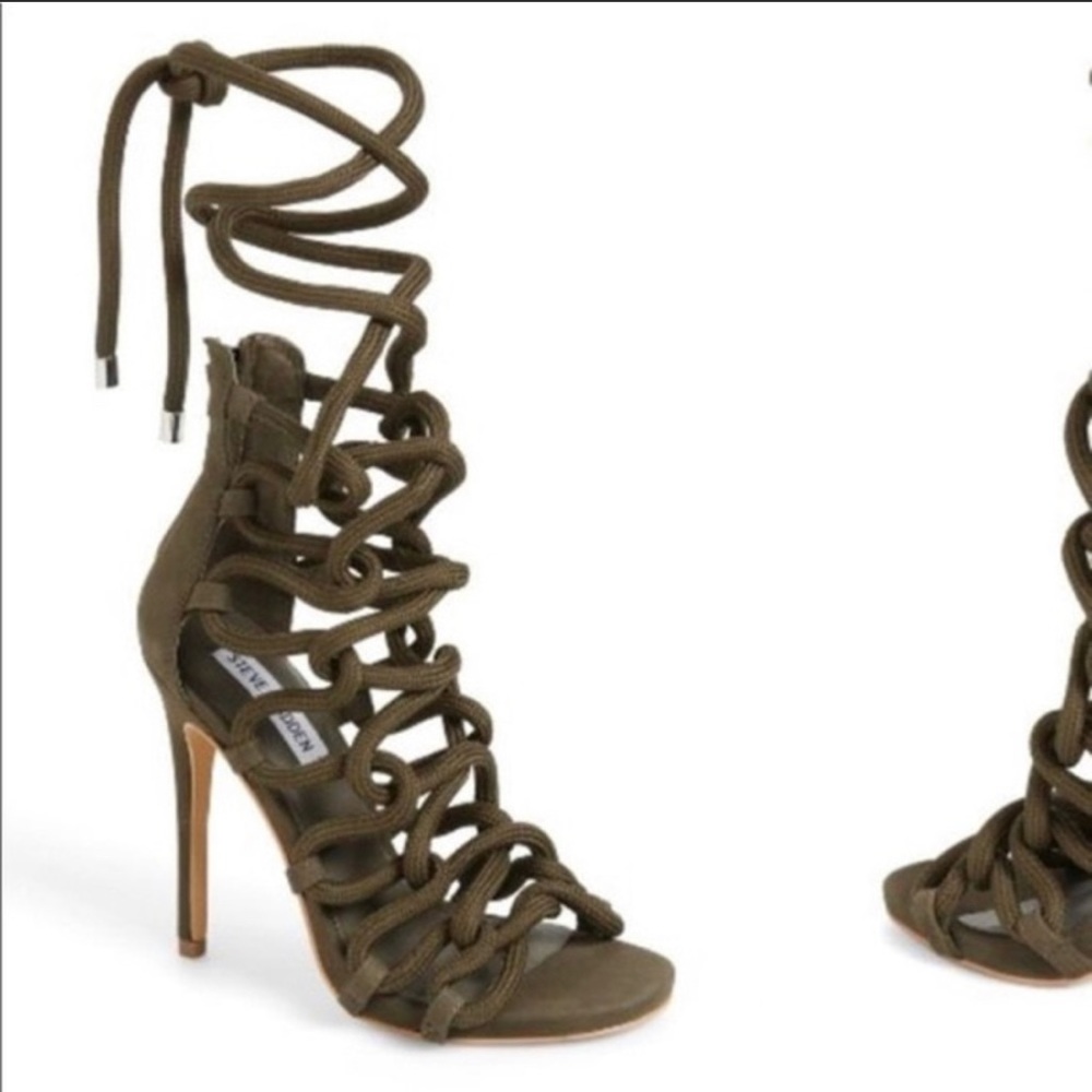 Steve Madden Green Rope Sandal